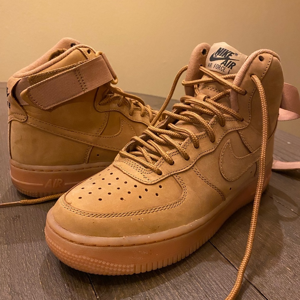 Nike Air Force 1 shoes Tan suede women’s 6.5